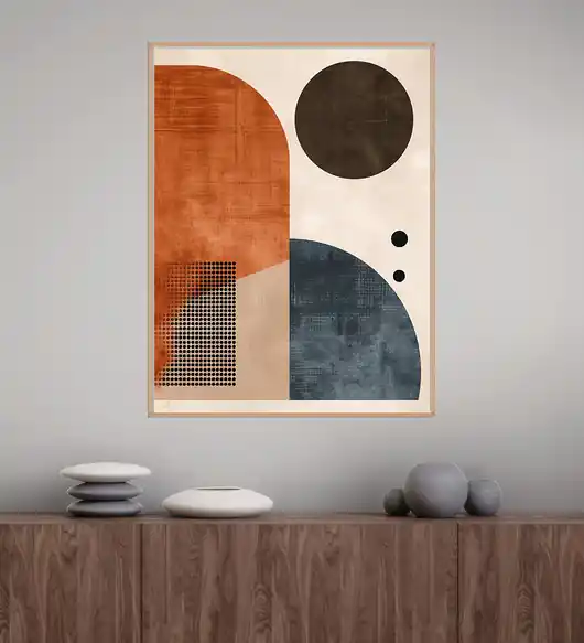 Ostatnie sztuki Geometria natury - Plakat, druk - Minimalizm, Boho, Loft GN65