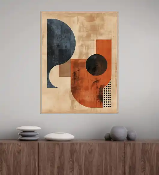 Bezpieczne zakupy Geometria natury - Plakat, druk - Minimalizm, Boho, Loft GN61