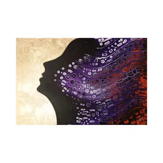 Kup online QUEEN OF THE NIGHT II 60x90 Ręcznie malowany Duży obraz Abstrakcja do salonu