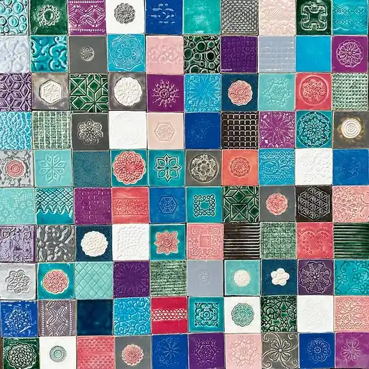 Koronkowe kafle mix kolorowy Ograniczona ilość