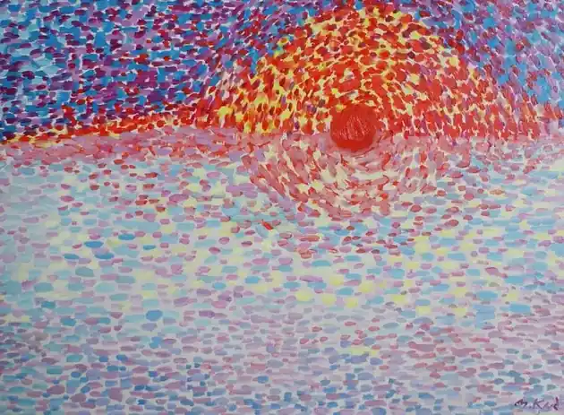 Obraz do salonu zachód słońca Claude Monet style Kup online
