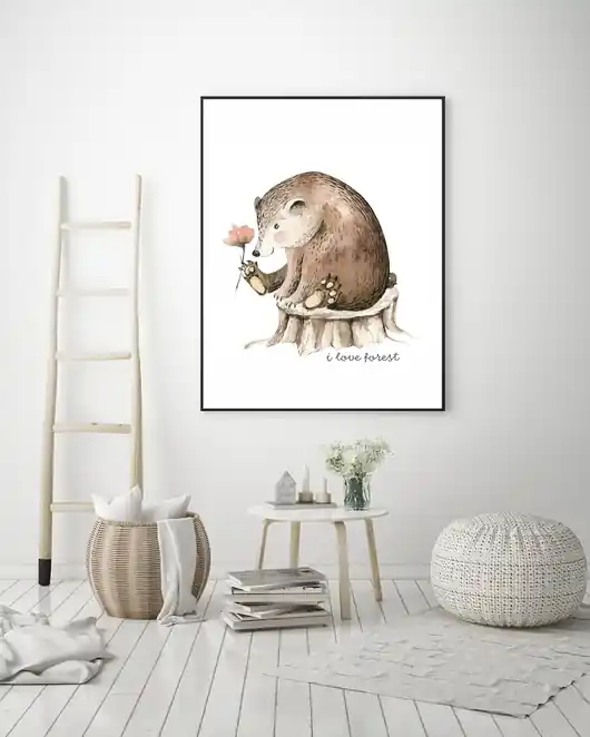 Plakat. Leśne przygody, miś Tylko dziś