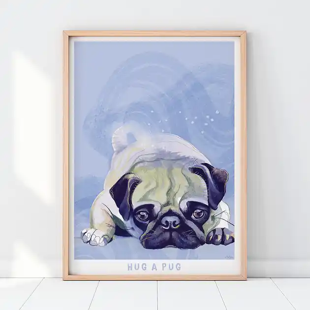 Plakat Mops Bestseller