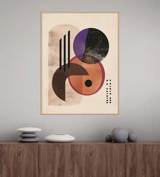 Geometria natury - Plakat, druk - Minimalizm, Boho, Loft GN45 Wyprzedaż