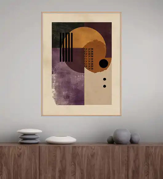 Geometria natury - Plakat, druk - Minimalizm, Boho, Loft GN47 Bezpieczna płatność