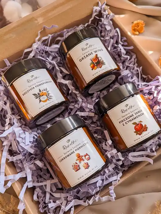 Popularny Winter Candle Zestaw świec sojowych na Zimę, uniwersalny prezent