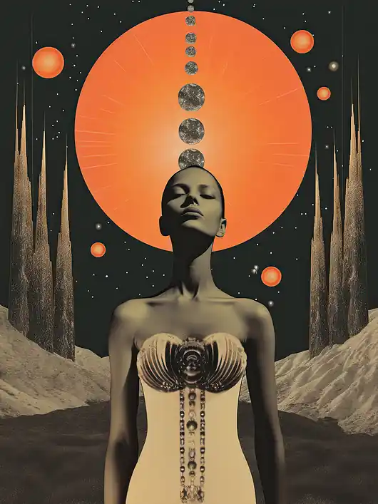 Plakat / Surrealistyczny Kolaż / Kobieta Wybór klientów