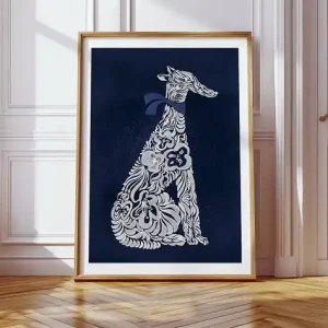 Grafika Sitting Dog I, siedzący pies Wyprzedaż