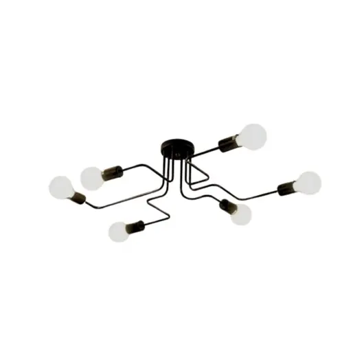 Lampa wisząca zwis żyrandol lampa na sufit czarna LED E27 Tani