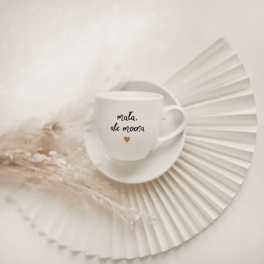 Szybka wysyłka Filiżanka 100 ml espresso ze spodkiem - Mała ale mocna
