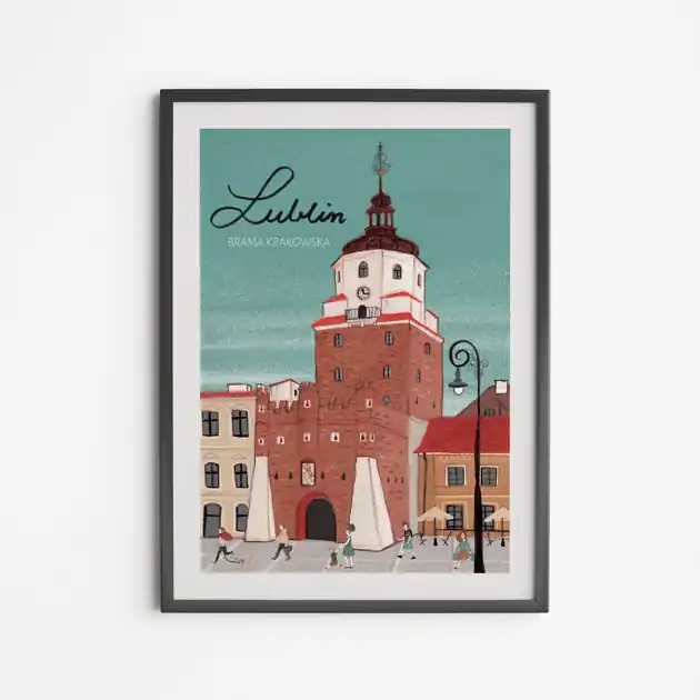 Wyprzedaż Plakat Lublin Brama Krakowska