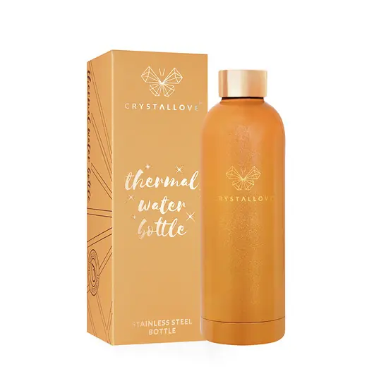 CRYSTALLOVE Butelka termiczna na wodę peach fuzz 500ml - limited edition Super okazja