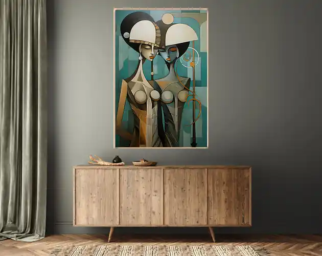 Oblicza Innych Wymiarów - Plakat - Druk - Abstrakcja, Surrealizm, Loft OIW11 Bestseller