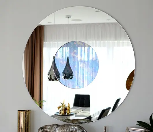 LUSTRO OKRĄGŁE LED PODŚWIETLANE PAULO 110 cm ŚCIENNE DO GARDEROBY ŁAZIENKI Wyjątkowa oferta