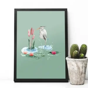 Najlepsza cena Czapla - plakat A4/A3
