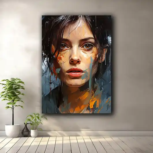 Portret kosmonautki - Plakat - Druk - Astronauta, Abstrakcja, Loft 1 Hit sprzedaży