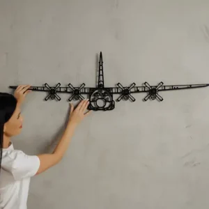 Do wyczerpania zapasów Samolot C-130 Hercules metalowa ozdoba na ścianę 3D