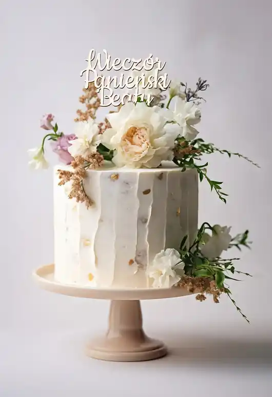 Super okazja Topper Ozdoba na tort Wieczór Panieński IMIĘ Drewniany personalizowany 1SZT