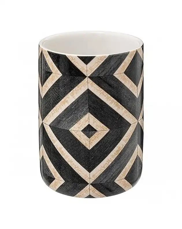Kubek Ceramiczny Pojemnik na Szczoteczki Liza Czarny Do wyczerpania zapasów