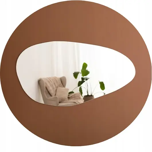 Ekspresowa dostawa LUSTRO NOWOCZESNE PLAMA NIEREGULARNE 80x44CM ŚCIENNE SALON POKÓJ ŁAZIENKA
