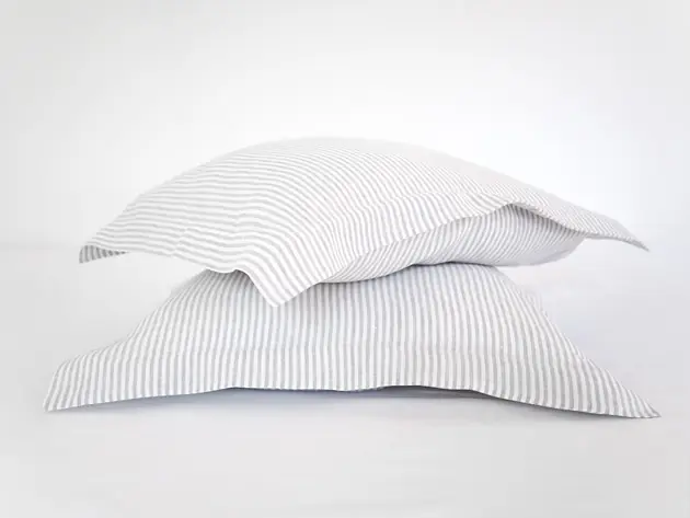 Lniana Poszewka Z Listwą GRAY STRIPES Zamów dziś