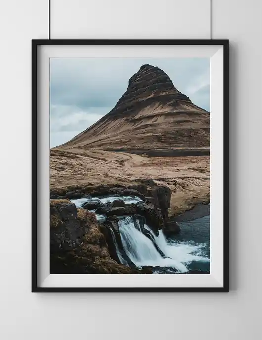 Szybka dostawa Kirkjufell, Islandia, plakat, fotografia