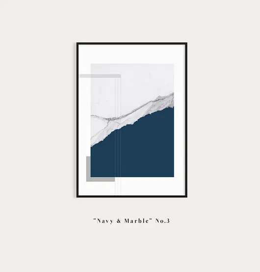 Marble 3 - plakat do salonu z granatem i marmurem Zamów teraz