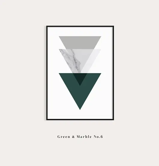 Bestseller Marble 6 - plakat do sypialni, zieleń butelkowa, marmur