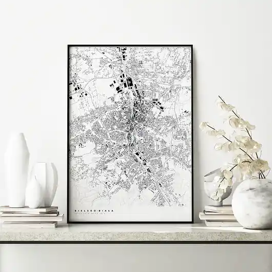 Super okazja Plakat Bielsko-Biała - mapa miasta