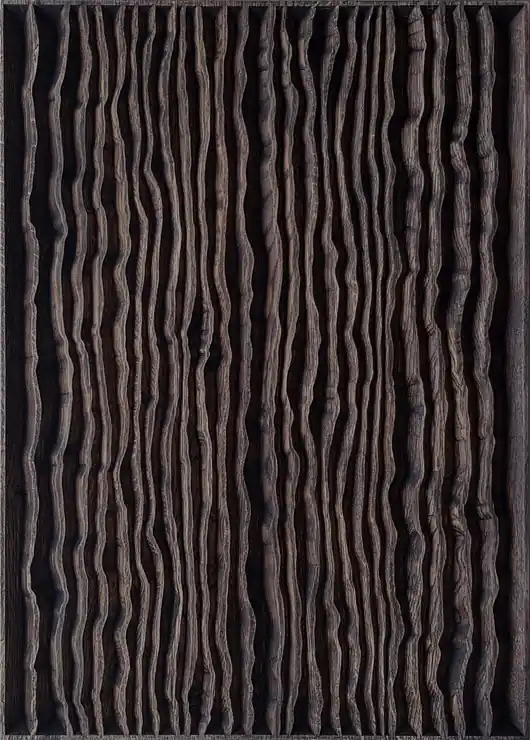 Hit sprzedaży Drewniany panel ścienny Soothing Sea 70x50cm - lity dąb