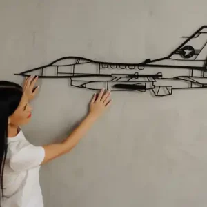 F-16 Fighting Falcon metalowa ozdoba na ścianę 3D Ostatnia szansa