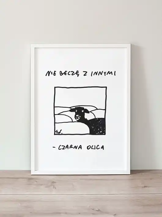 Plakat Nie beczę z innymi Wyprzedaż