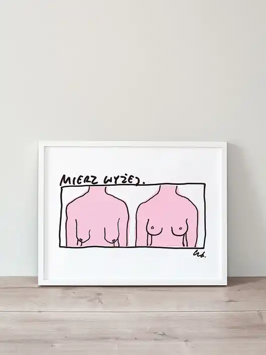 Wysoka jakość Plakat Mierz wyżej