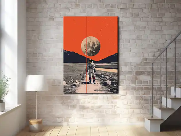 Nie przegap Apollo 11 - Plakat - Druk - Minimalistyczny Kolaż, NASA, kosmos 2