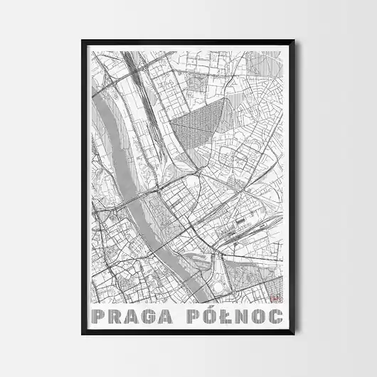 Rabat Plakat Praga Północ - CityArtPosters