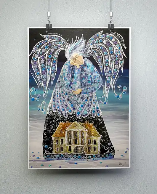 Nowość Łomnica. Dom wdowy. Pieśń kołysanki. Plakat
