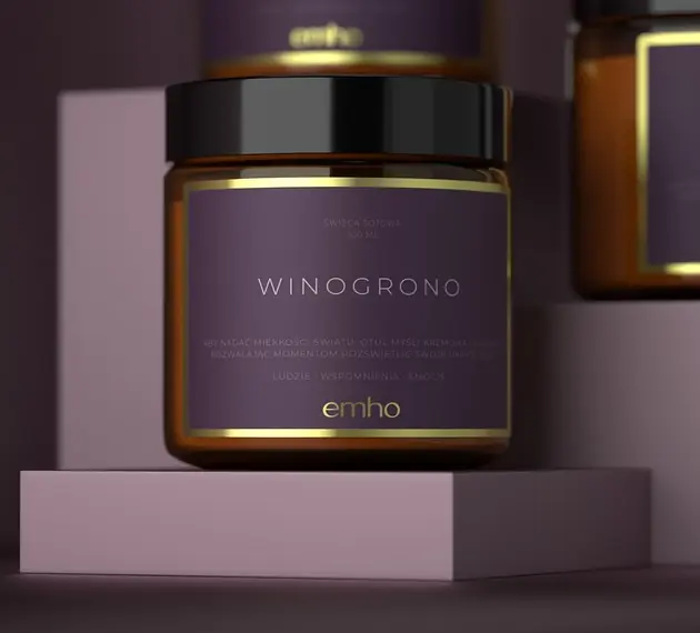 Świeca sojowa WINOGRONO Taniej