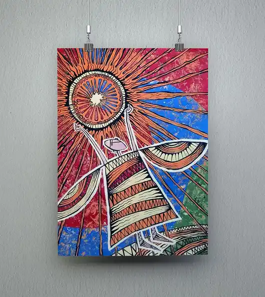 Wyprzedaż Anioł Słońca. Plakat