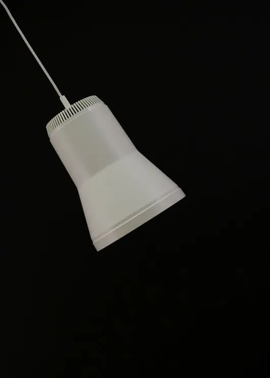Sprawdź teraz Żyrandol ecru, duński design, lata 70