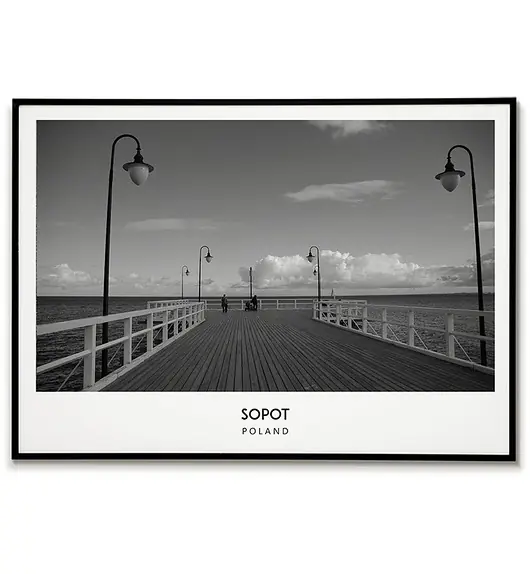Plakat miasto SOPOT Polska obraz POZIOMY Nowy