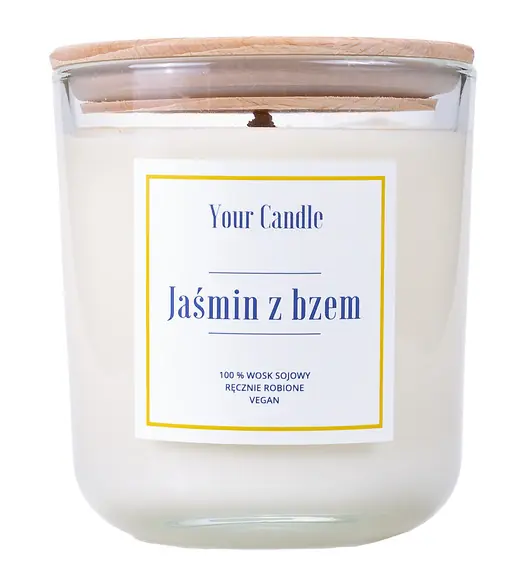 ŚWIECA SOJOWA JAŚMIN Z BZEM 210ml-Your Candle Ograniczona ilość