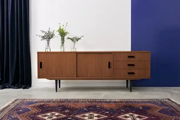 Komoda sideboard T-S03 drzwi przesuwne oraz 3 szuflady Najlepsza cena