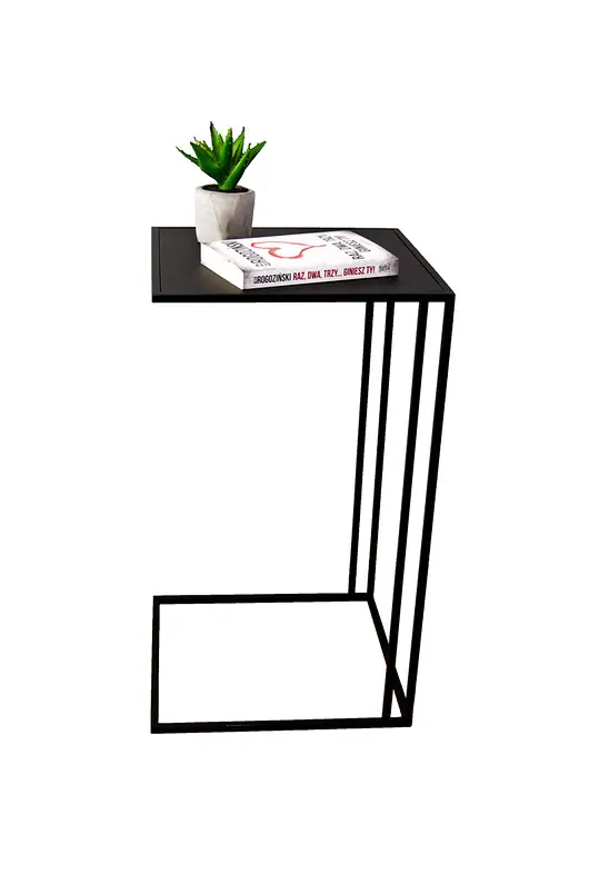 Darmowy zwrot Stolik pomocniczy KORFU maxi, 60 cm CZARNY