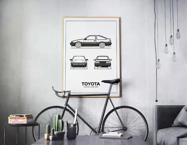 Kup online Plakat Legendy Motoryzacji - Toyota AE86