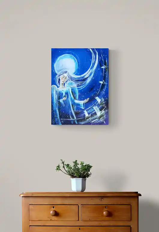 Przytulanie na pożegnanie. Giclee Okazja