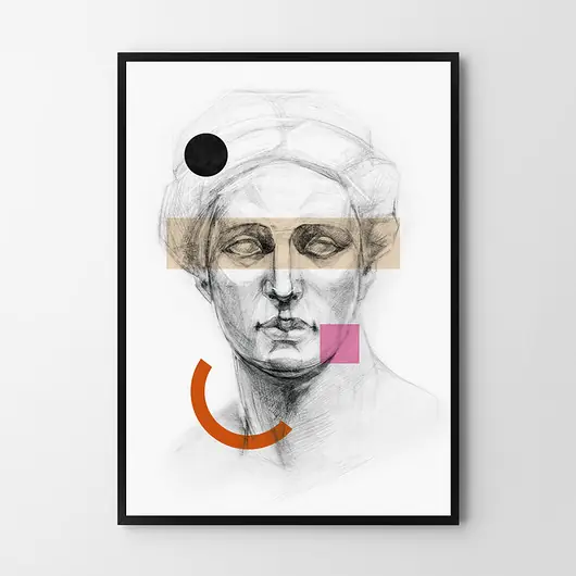 Oferta Plakat Muza w wydaniu geometrycznym