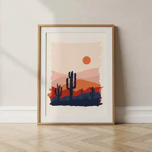 "Desert Landscape" plakat ilustracyjny Zamów teraz