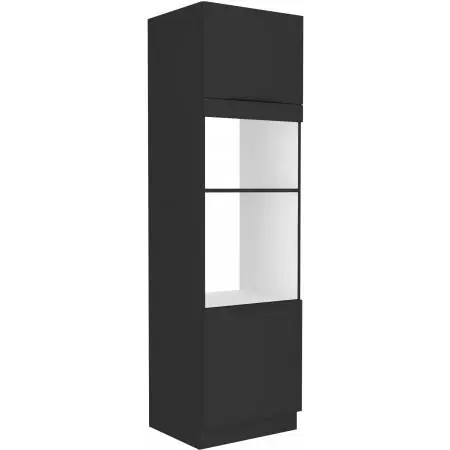 Bestseller Zabudowa piekarnika i mikrofalówki 60 cm SAMOA 60 DPM-210 2F czarny mat