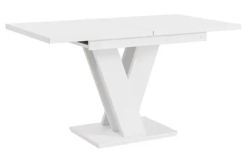 Oferta czasowa Stół rozkładany 120 cm - 160 cm biały mat VISA do salonu kuchni jadalni
