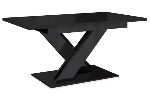 Wyjątkowa oferta Stół do jadalni rozkładny 140 cm - 180 cm czarny połysk BONX